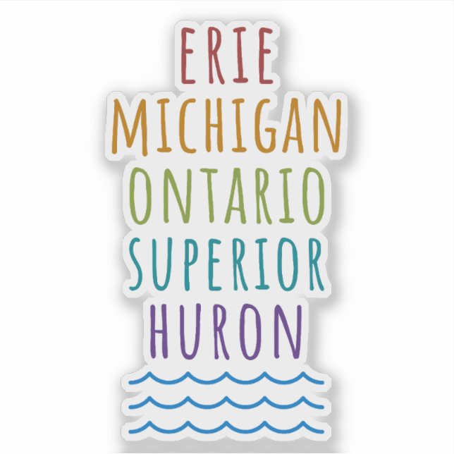 Great Lakes Vinyl Mitten State Sticker (Vorderseite)