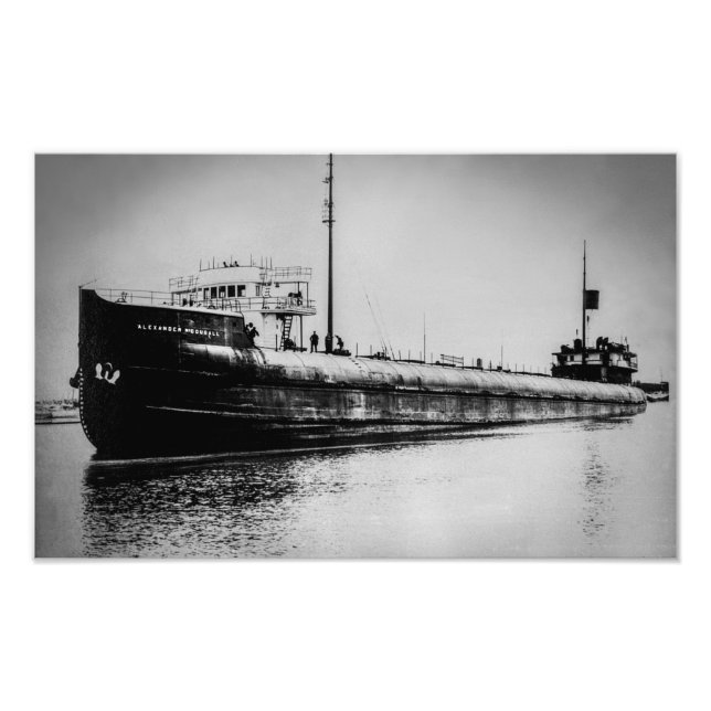 Great Lakes whaleback Dammer Alexander McDougall Fotodruck (Vorne)