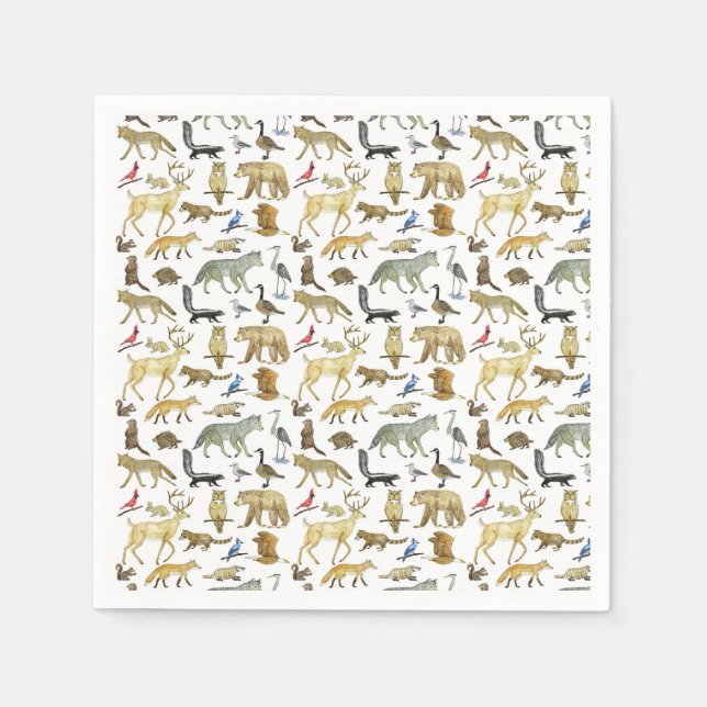 Great Lakes Wildlife Napkins Serviette (Vorderseite)