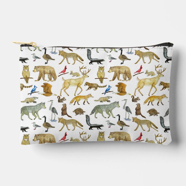 Great Lakes Wildlife Zipper Pouch Zubehörtasche (Vorderseite)