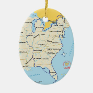 Great Loop Map Ornament