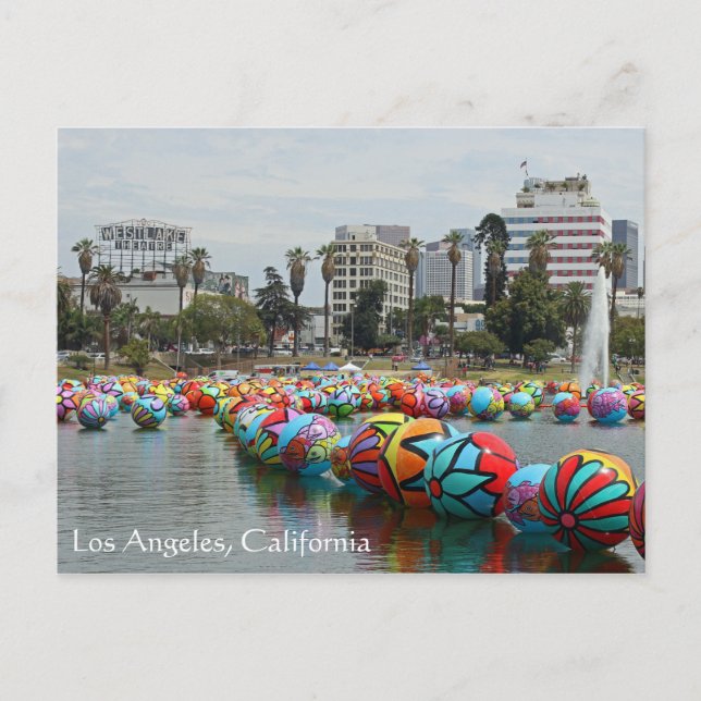Great Los Angeles/MacArthur Park Postcard! Postkarte (Vorderseite)
