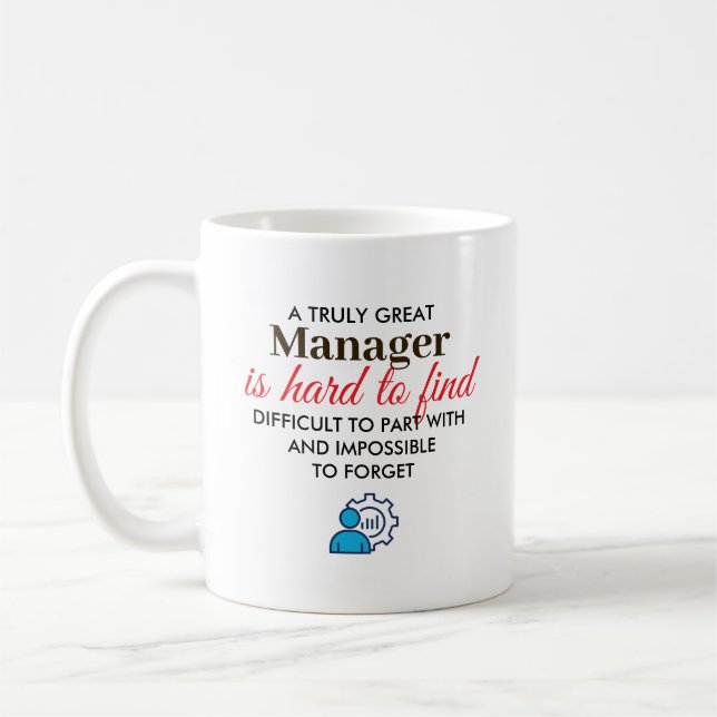 Great Manager Personalized Name Gift Kaffeetasse (Links)