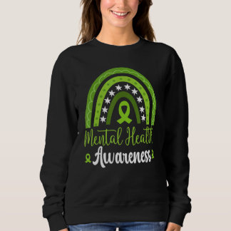 Great Mental Health Wear Green Cool Mental Health Sweatshirt