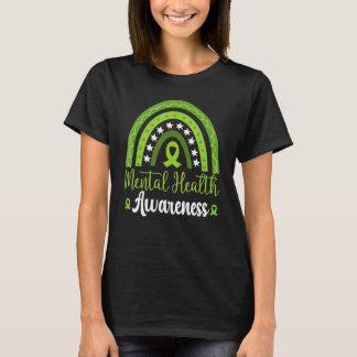 Great Mental Health Wear Green Cool Mental Health T-Shirt