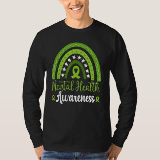 Great Mental Health Wear Green Cool Mental Health T-Shirt