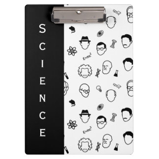 Great Modern Minds Line Art, Text - Bearbeitbar Klemmbrett