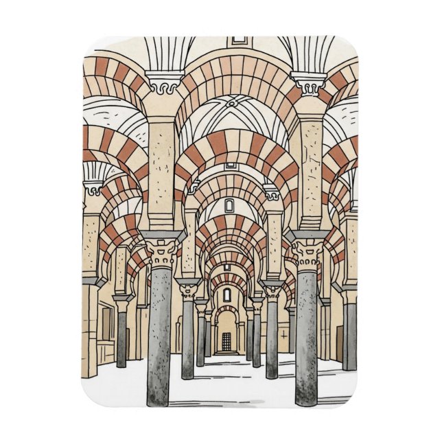 Great Mosque of Cordoba Spain Travel Magnet (Vertikal)
