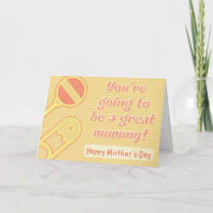 Great Mummy-To-Be Mother's Day Card Dankeskarte