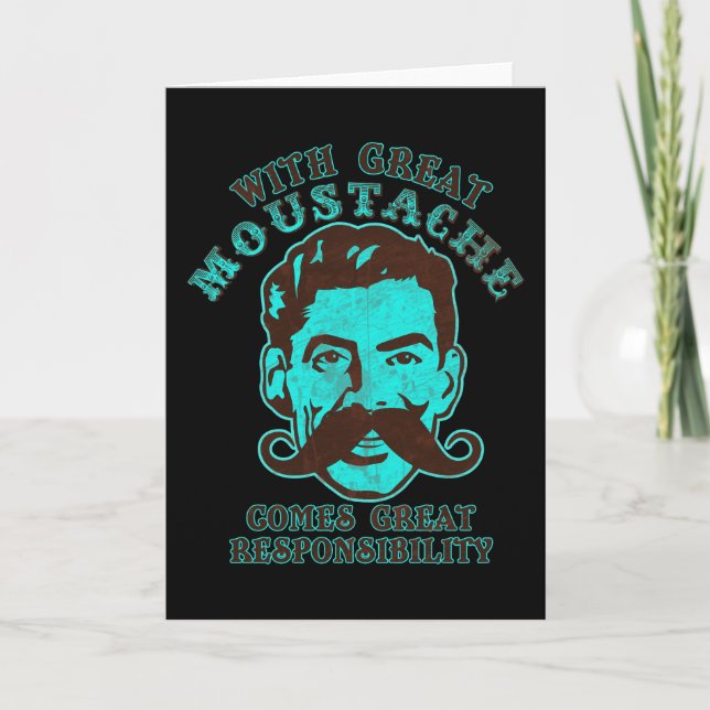 Great Mustache Karte (Vorderseite)