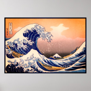 Great Nautical Kanagawa Wave of Mot Fuji Japan Poster
