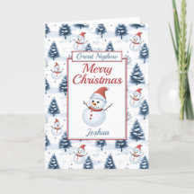 Great Nephew Frohe Weihnachtsschneemann
