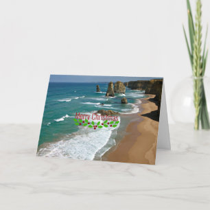 Great Ocean Road, Australien - Frohe Weihnachten Karte