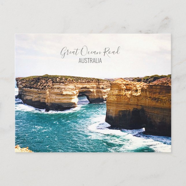 Great Ocean Road Victoria Australien Reise Postkarte (Vorderseite)