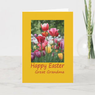 Great-Oma Happy-Ostertulip-Karte Feiertagskarte