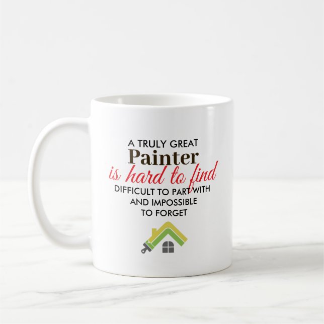 Great Painter Personalized Name Gift Kaffeetasse (Links)