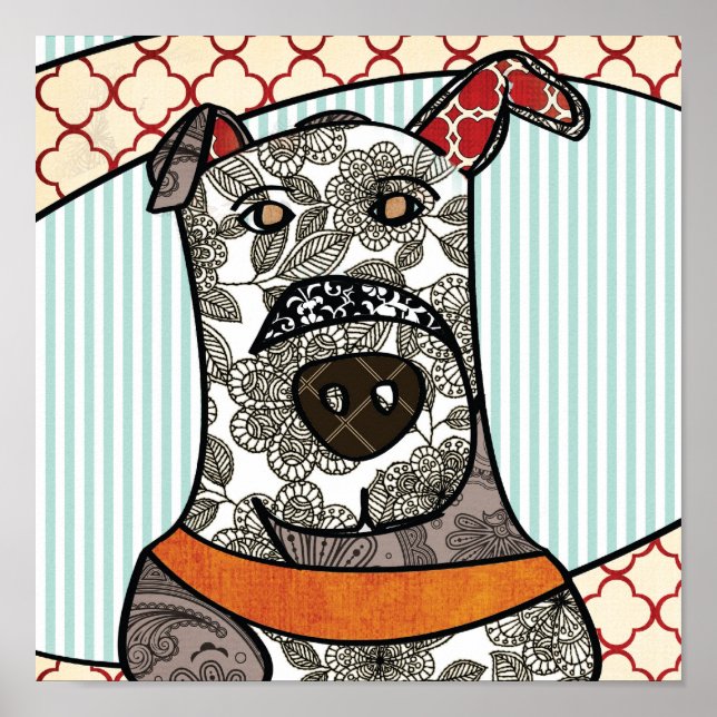 Great Pattern Dane Poster (Vorne)