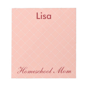 Great Pink Homeschool Mama Notizblock