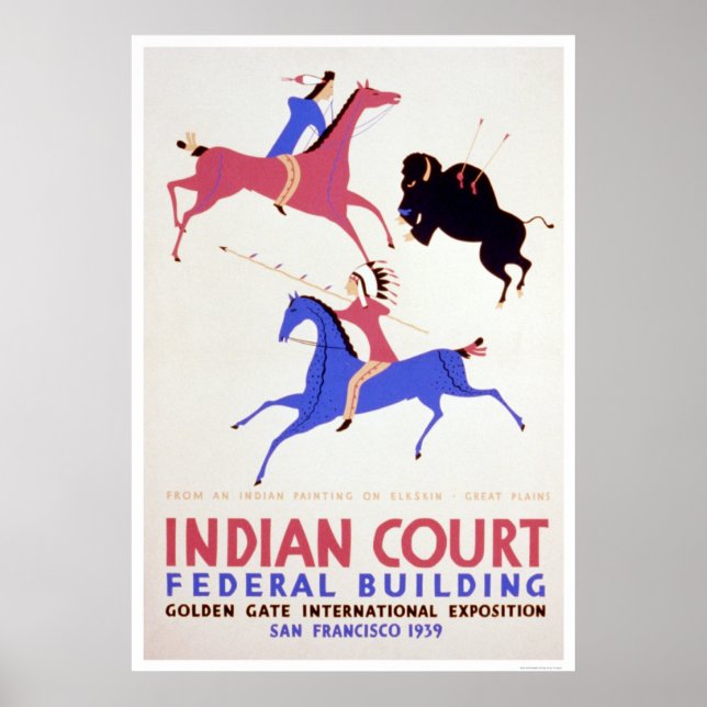 Great Plains Indian 1939 WPA Poster (Vorne)