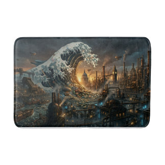 Great Plastic Trash Wave - Steampunk Bath Mat Badematte