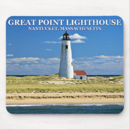Great Point Lighthouse, Nantucket, MA Mousepad