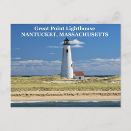 Great Point Lighthouse, Nantucket, MA Postcard Postkarte