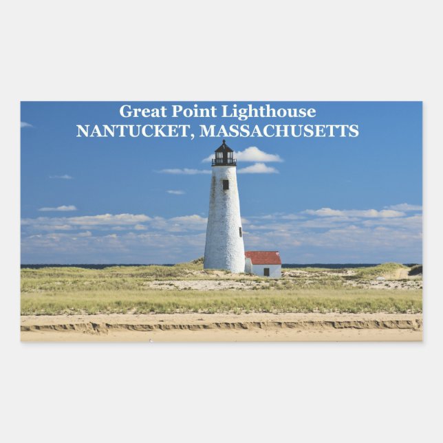 Great Point Lighthouse, Nantucket, MA Stickers (Vorderseite)
