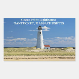 Great Point Lighthouse, Nantucket, MA Stickers