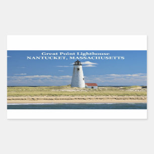 Great Point Lighthouse, Nantucket, MA Stickers