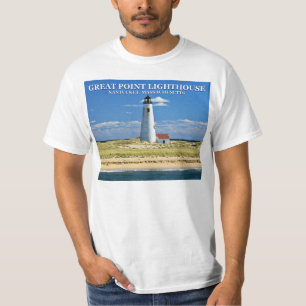 Great Point Lighthouse, Nantucket MA T - Shirt