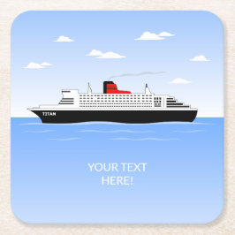 Great Pool Party Rechteckiger Pappuntersetzer