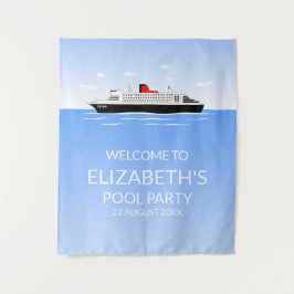 Great Pool Party Wandteppich