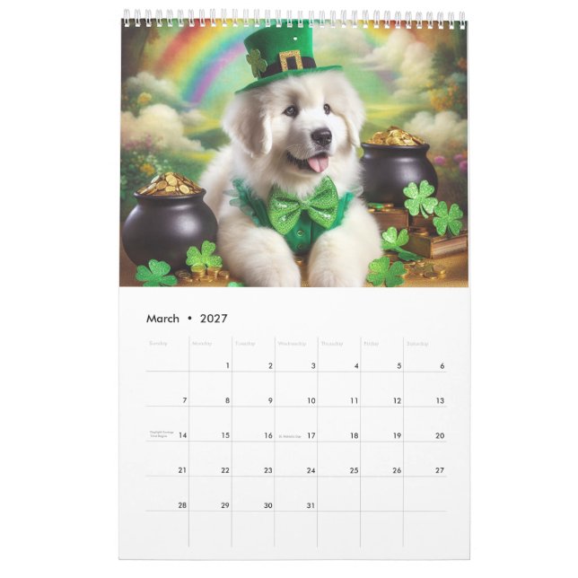 Great Pyrenäen Fun Calendar Kalender (Mär 2027)