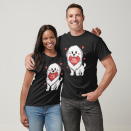 Great Pyrenäen Hund Valentinstag Freie Kisses T-Shirt