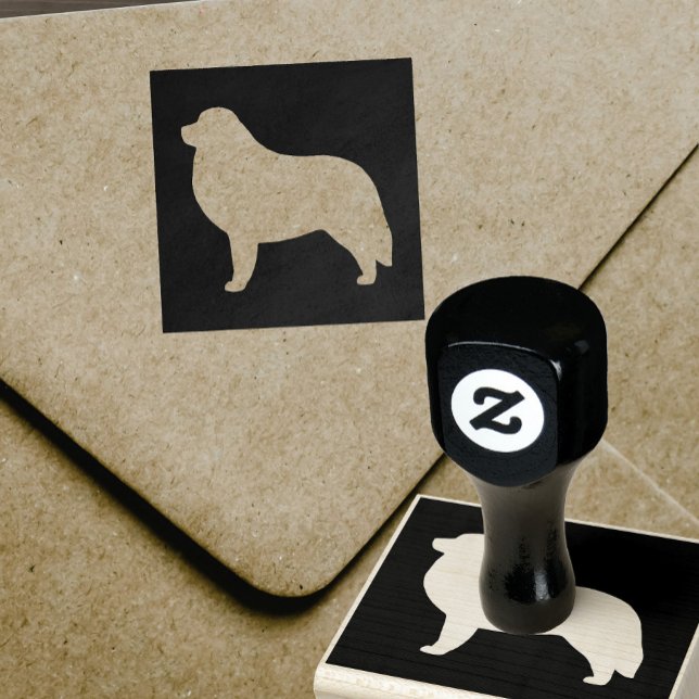 Great Pyrenäen Hunde Rasse Silhouette Gummistempel (Von Creator hochgeladen)