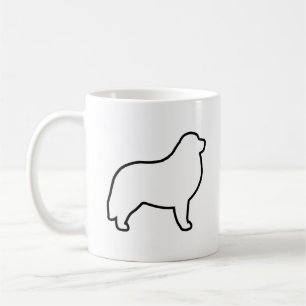 Great Pyrenäen Hunde Rasse Silhouetten Kaffeetasse