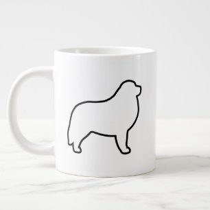 Great Pyrenäen Hunde Silhouetten Jumbo-Tasse
