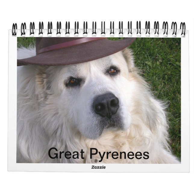 Great Pyrenäen Kalender (Rückseite)