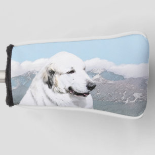 Great Pyrenäen Malerei - Original Hundekunst Golf Headcover