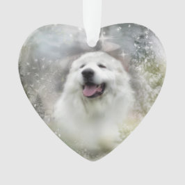 Great Pyrenäen Ornament - Winterdesign