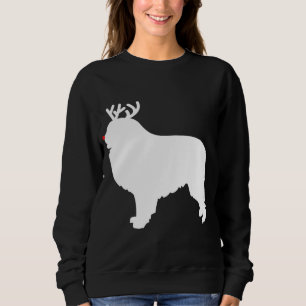 Great Pyrenäen Rentier Weihnachtshund Sweatshirt