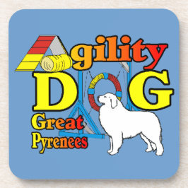 great_pyrenees_Agility Getränkeuntersetzer