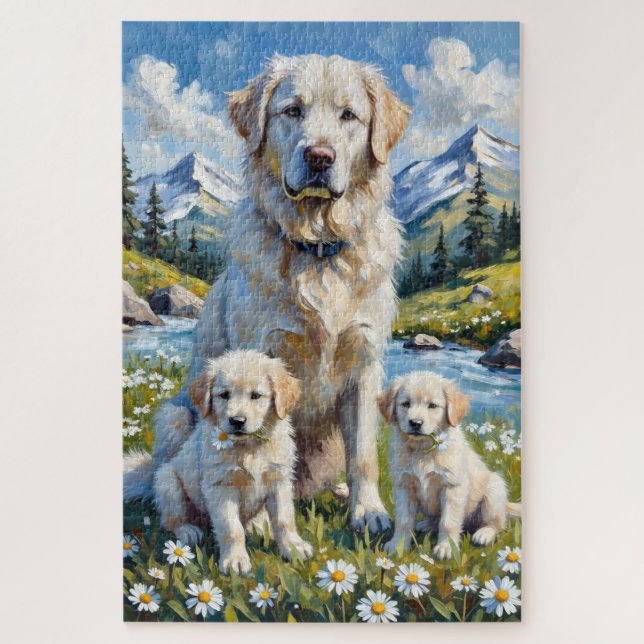 Great Pyrenees Alpine Valley Art (Vertikal)