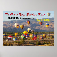 Great Reno Balloon Race Rising Balloons 40. Jahr