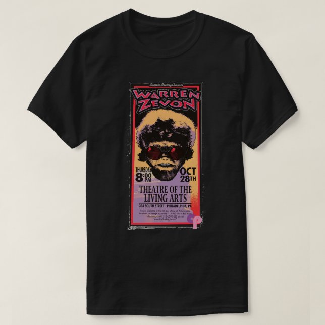 Great Rewards Warren Art Zevon Gift For Movie Fans T-Shirt (Design vorne)