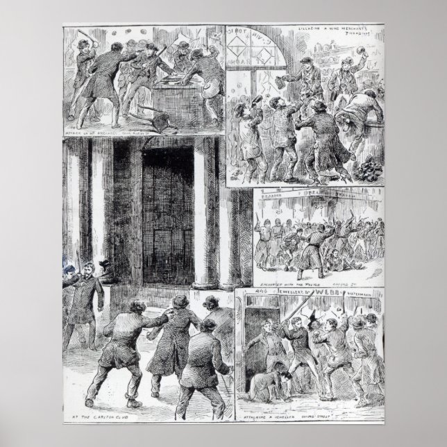 Great Riots in London Poster (Vorne)