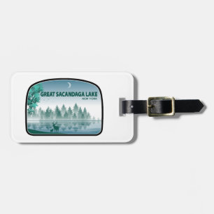Great Sacandaga Lake New York Hirsche Gepäckanhänger