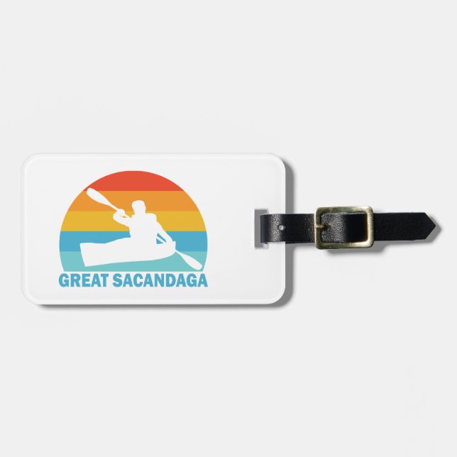 Great Sacandaga Lake New York Kayak Gepäckanhänger (Vorderseite horizontal)