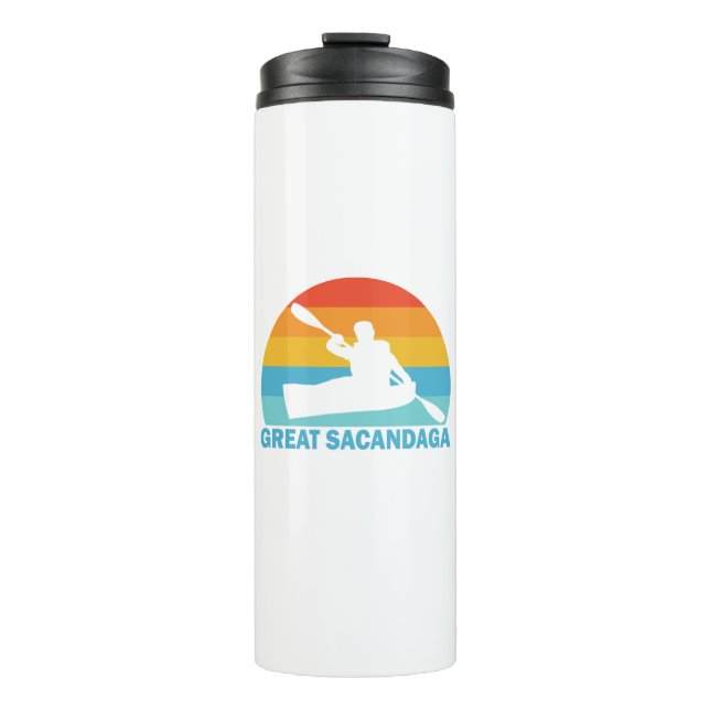Great Sacandaga Lake New York Kayak Thermosbecher (Vorderseite)
