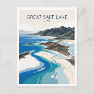 Great Salt Lake Utah Postkarte